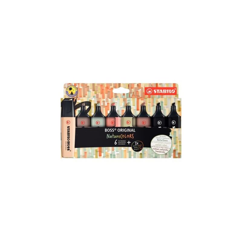Achetez Pochette de 8 surligneurs Boss nature 70/8-2-1 BOSS STABILO pas cher sur Ma Rentrée Scolair.. Achetez Pochette de 8 surligneurs Boss nature 70/8-2-1 BOSS STABILO pas cher sur Ma Rentrée Scolair..