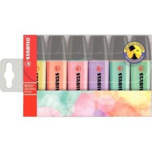 Achetez STABILO BOSS ORIGINAL Pastel - Pochette de 6 surligneurs - Coloris pastel pas cher sur Ma Re..