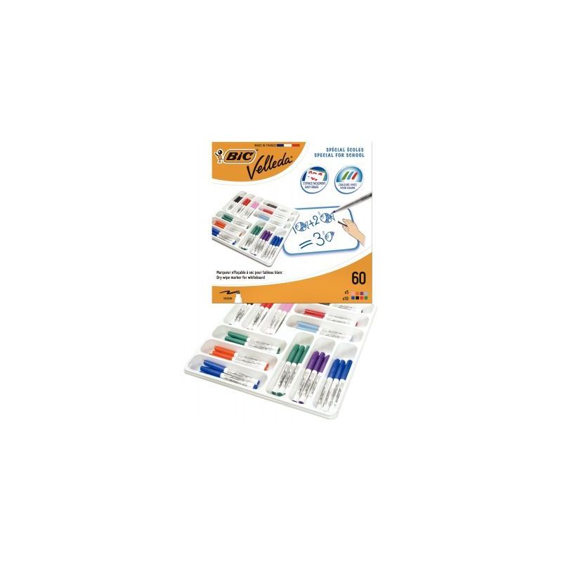 Achetez Classpack 60 feutres Velleda 1741 pointe ogive moyenne 897052 BIC pas cher sur Ma Rentrée S.. Achetez Classpack 60 feutres Velleda 1741 pointe ogive moyenne 897052 BIC pas cher sur Ma Rentrée S..