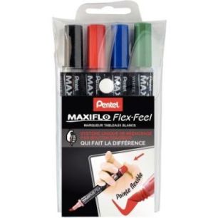 Achetez Pochette de 4 marqueurs Maxiflo Flex Feel MWL5SBF/4 PENTEL pas cher sur Ma Rentrée Scolaire