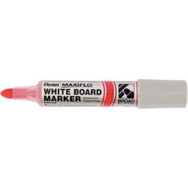 Achetez PENTEL Marqueur effaçable à  sec MAXIFLO pointe ogive extra-large 4 mm. Encre Rouge pas c..