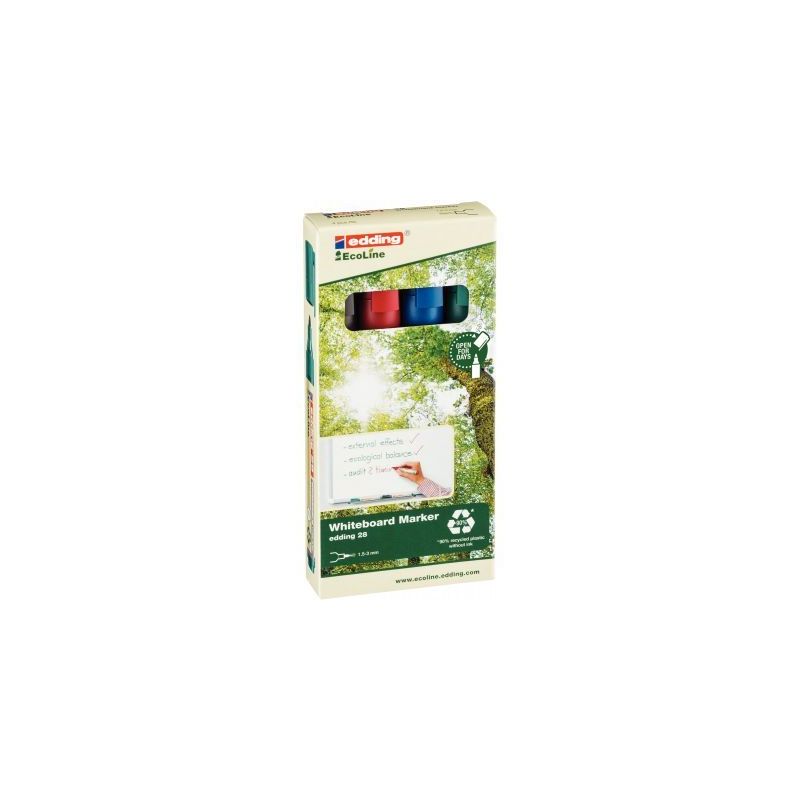 Achetez Pochette de 4 marqueurs tableau blanc ogive Ecoline 28 assorti 4-28-4 EDDING pas cher sur Ma.. Achetez Pochette de 4 marqueurs tableau blanc ogive Ecoline 28 assorti 4-28-4 EDDING pas cher sur Ma..