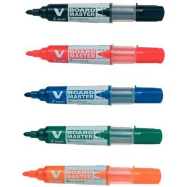 Achetez PILOT Set de 5 marqueurs tableaux Blancs V Board Master pointe ogive Begreen pas cher sur Ma..
