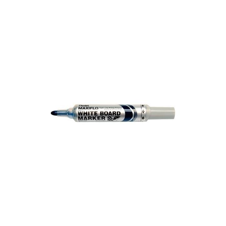 PENTEL Marqueur effaçable sec tableaux Blancs pointe ogive large encre liquide base alcool Bleue MAXIFLO