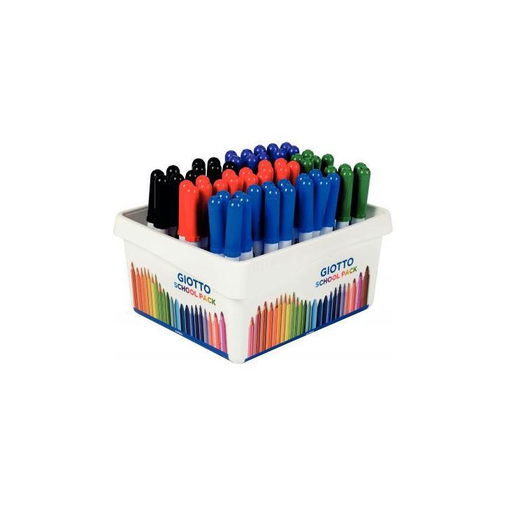 Classpack de 60 feutres tableau blanc pointe moyenne ogive assortis F524900 GIOTTO