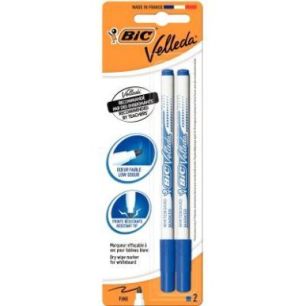 Achetez Blister de 2 marqueurs Velleda 1721 bleus 875710 VELLEDA BIC pas cher sur Ma Rentrée Scolai..