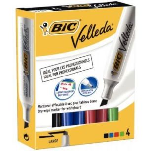 Achetez BIC Velleda Feutres 1781 pour Tableau Blanc Effaçables à  Sec Pointe Biseau Large - Coule..