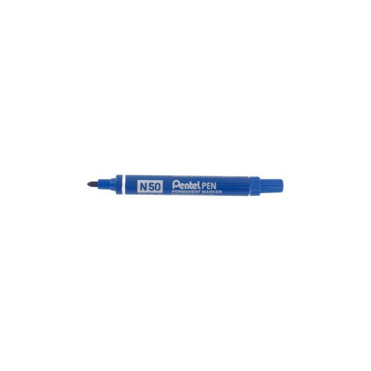 Marqueur permanent pointe ogive base alcool bleu N50-C PENTEL