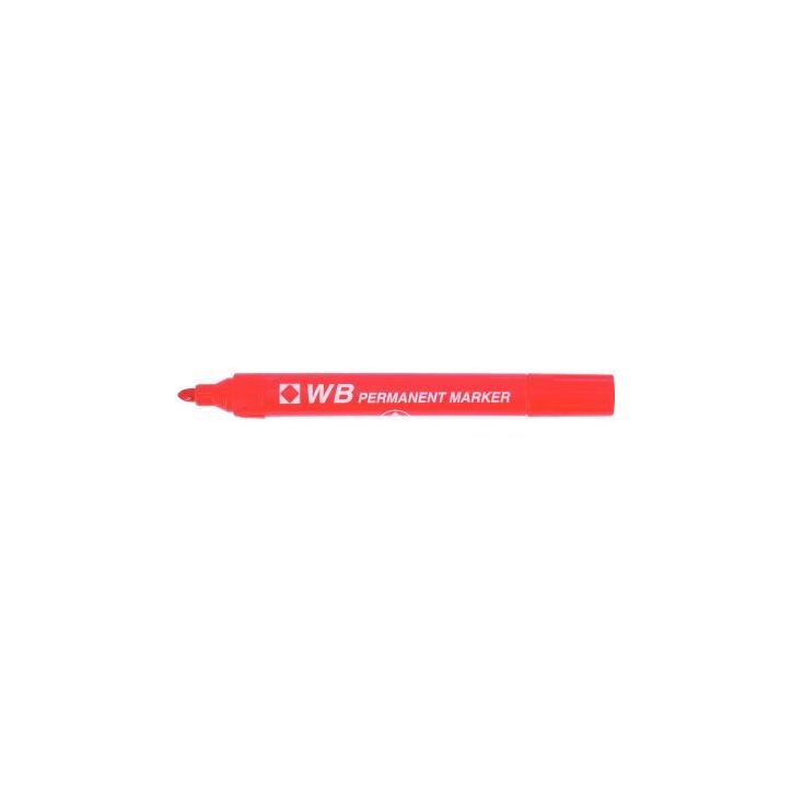 Marqueur permanent WB pointe ogive rouge 860002 WB