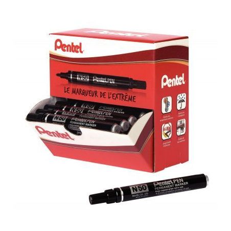Achetez Pack de 36 marqueurs permanents pointe ogive base alcool dont 6 gratuits noirs PN50-36A PENT..