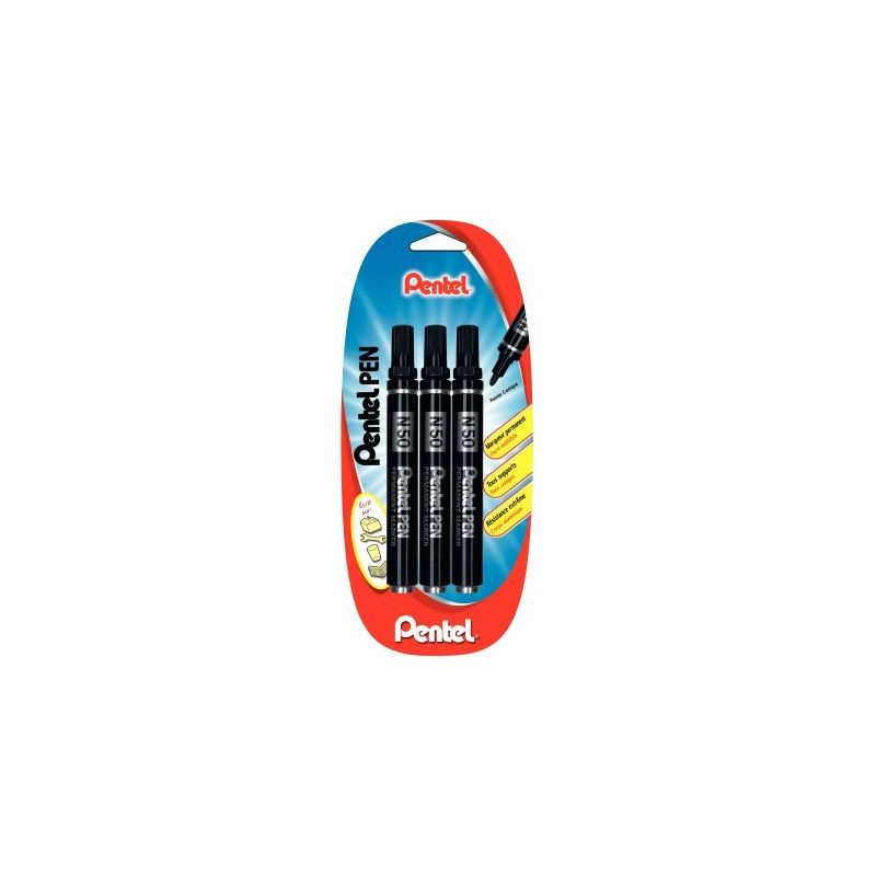 Achetez Blister de 3 marqueurs permanents N50 noirs 935001 PENTEL pas cher sur Ma Rentrée Scolaire Achetez Blister de 3 marqueurs permanents N50 noirs 935001 PENTEL pas cher sur Ma Rentrée Scolaire