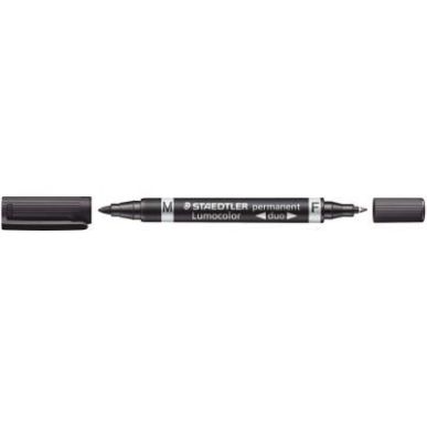 Achetez STAEDTLER Marqueurs LUMOCOLOR permanents double pointe - Coloris Noir pas cher sur Ma Rentr ..