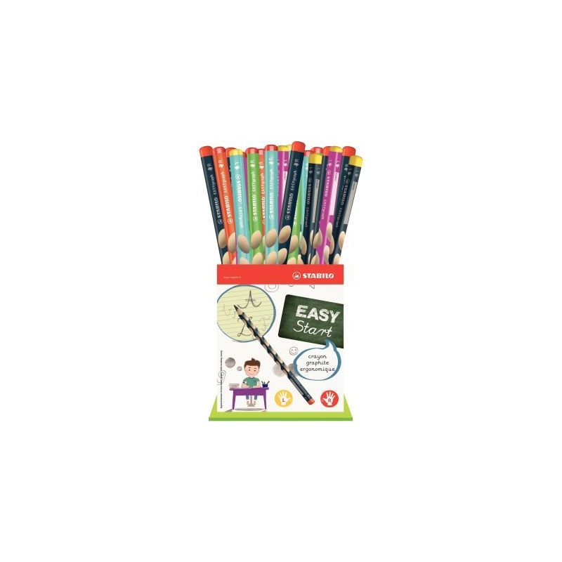 Achetez Godet de 36 crayons graphite Easygraph 30 droitiers + 6 gauchers F49498 STABILO pas cher sur..