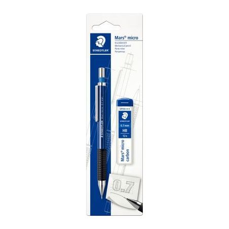 Achetez Blister de 1 portemine Mars Micro 0,7mm + mines offertes 7757BK25DA STAEDTLER pas cher sur M..