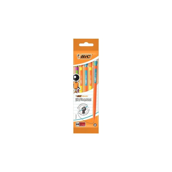Blister de 5 portemines Matic Strong 0,9mm assotis 892273 BIC