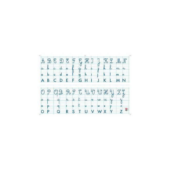 Panneau alphabet effaçable à  sec 80x120cm PAPTABLEAUALPHA