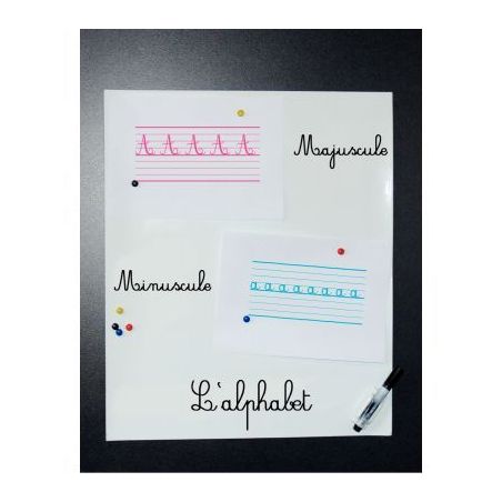 Achetez Tableau blanc adhésif métallique 50x60cm FSC000711 WONDAY pas cher sur Ma Rentrée Scolair..