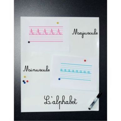 Achetez Tableau blanc adhésif métallique 50x60cm FSC000711 WONDAY pas cher sur Ma Rentrée Scolair..