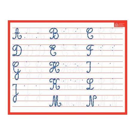 Achetez Ardoise effaçable à  sec majuscules/cursives PAPARDOISEMAJCURS pas cher sur Ma Rentrée S..