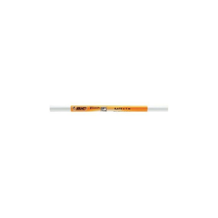 BIC Velleda Tableau Rouleau Adhésif Effaçable à  Sec 67.5cmx100 cm - Couleur Surface Blanc, Pack x1