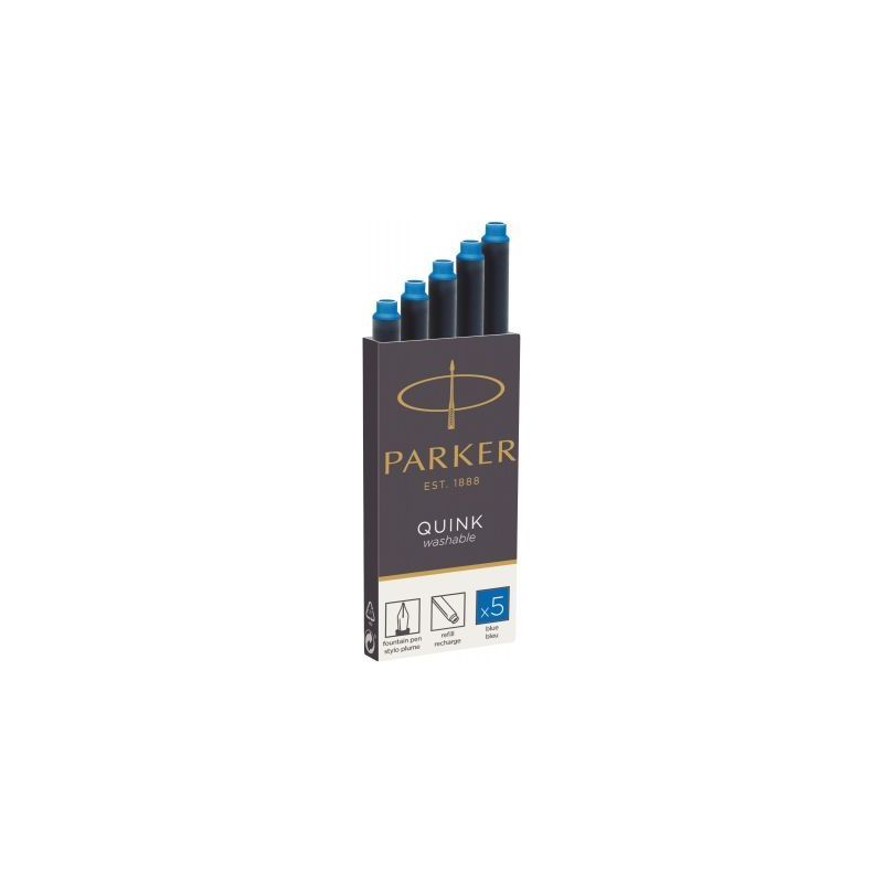 Achetez Etui de 5 cartouches encre bleu lavable 1950383 PARKER pas cher sur Ma Rentrée Scolaire Achetez Etui de 5 cartouches encre bleu lavable 1950383 PARKER pas cher sur Ma Rentrée Scolaire