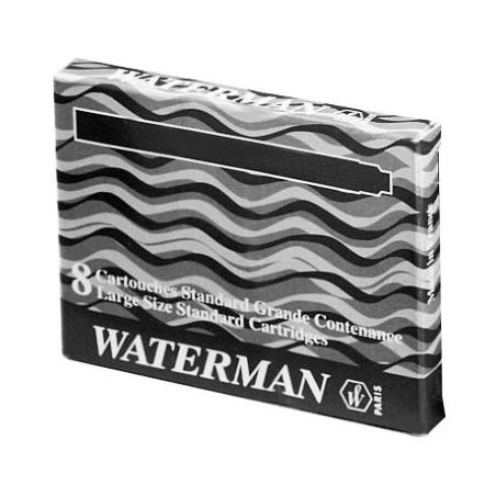 Achetez Etui de 8 cartouches standard encre noire S0110850 WATERMAN pas cher sur Ma Rentrée Scolair..