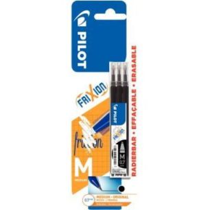 Achetez Blister de 3 recharges Frixion pointe moyenne noires 3131910637745 FRIXION PILOT pas cher su..