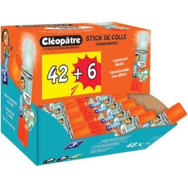 Achetez Bâton de colle 15 gramme marine stick * 48 BA15-CMCX48 CLEOPATRE pas cher sur Ma Rentrée S..