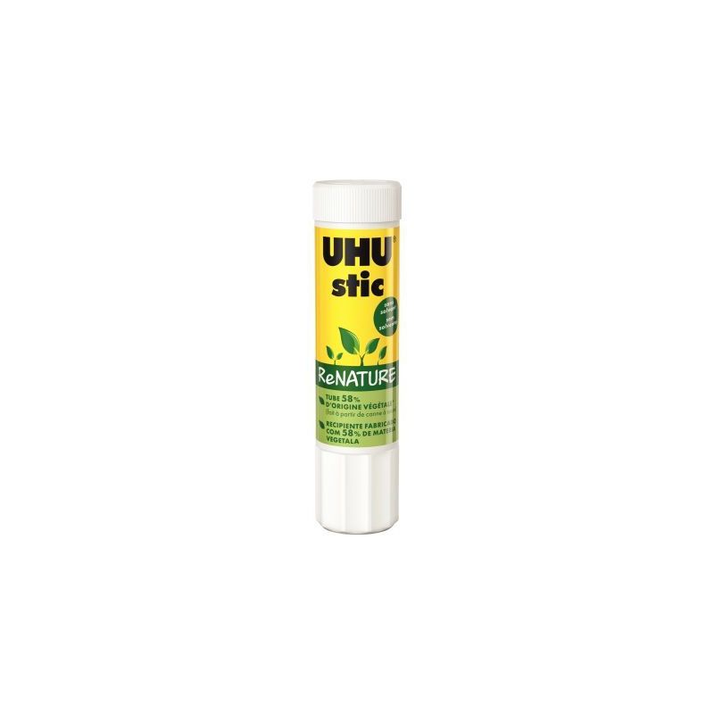 Achetez UHU Tube de colle Stic Blanc 40g ReNATURE pas cher sur Ma Rentrée Scolaire