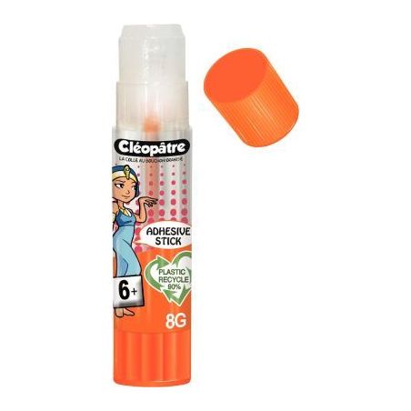 Achetez Bâton de colle transparente 8gr Adhésive BA8AD CLEOPATRE pas cher sur Ma Rentrée Scolaire
