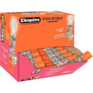 Achetez Box de 96 bâtons de colle transparente Adhésive BA8ADX96 CLEOPATRE pas cher sur Ma Rentré..