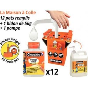 Achetez Kit maison colle de 5kg + 12 pots de 50g MAC-VI5L CLEOPATRE pas cher sur Ma Rentrée Scolair..