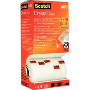 Achetez Tour de 14 rouleaux adhésif crystal 19 x 33 cm BP1098 SCOTCH 3M pas cher sur Ma Rentrée Sc..