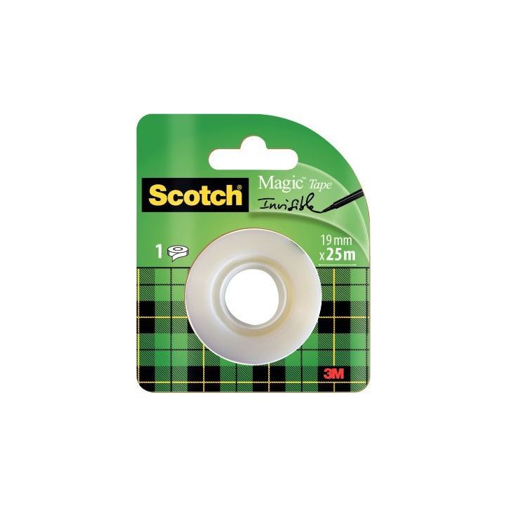 Rouleau adhésif Scotch Magic invisible 19mmx25m FT510049214 SCOTCH 3M