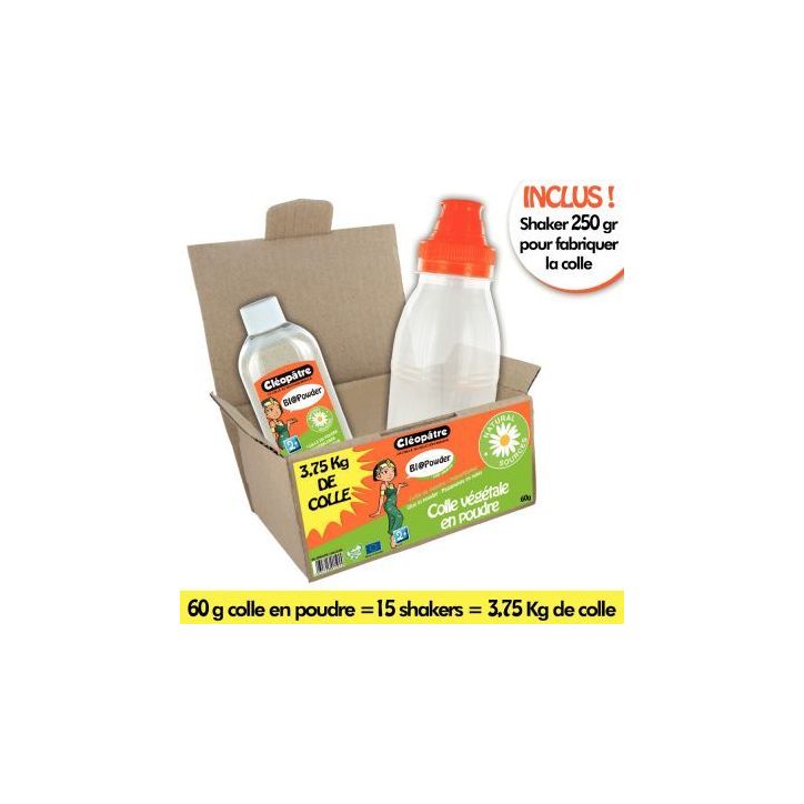 Kit de 60g de colle en poudre avec shakeur BGP60+SHK