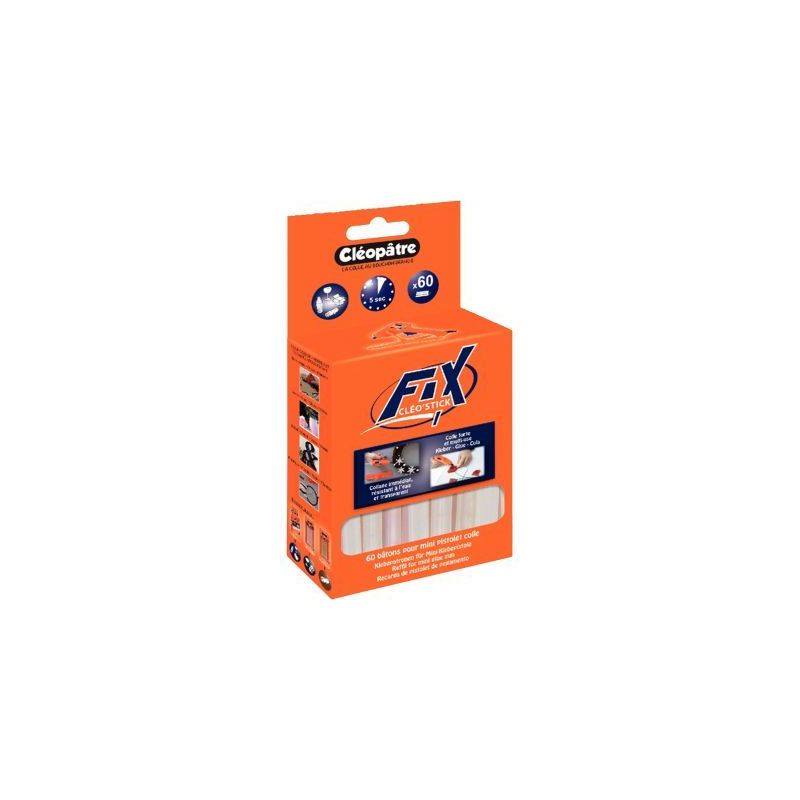 Achetez Blister de 60 recharges de bâton de colle transparente pour le pistolet à colle code 56405.. Achetez Blister de 60 recharges de bâton de colle transparente pour le pistolet à colle code 56405..