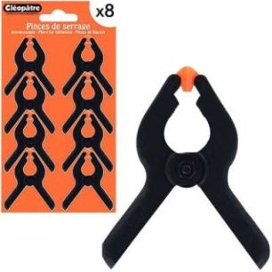 Achetez Blister de 8 pinces serre colle de 65mm BL8PINCE65MM CLEOPATRE pas cher sur Ma Rentrée Scol..