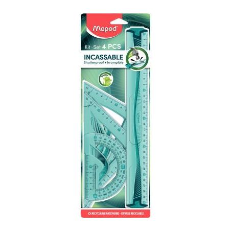Achetez Set de 4 pièces de traçage incassable 244304 MAPED pas cher sur Ma Rentrée Scolaire