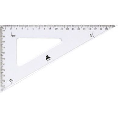 Achetez Equerre cristal 21cm 60° graduation à  0 2400235 pas cher sur Ma Rentrée Scolaire