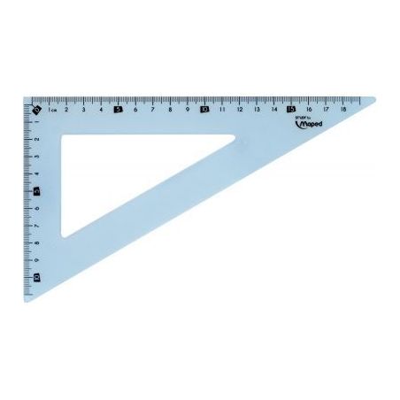 Achetez Equerre en plastique incassable 21 cm, 60° 245801 MAPED pas cher sur Ma Rentrée Scolaire