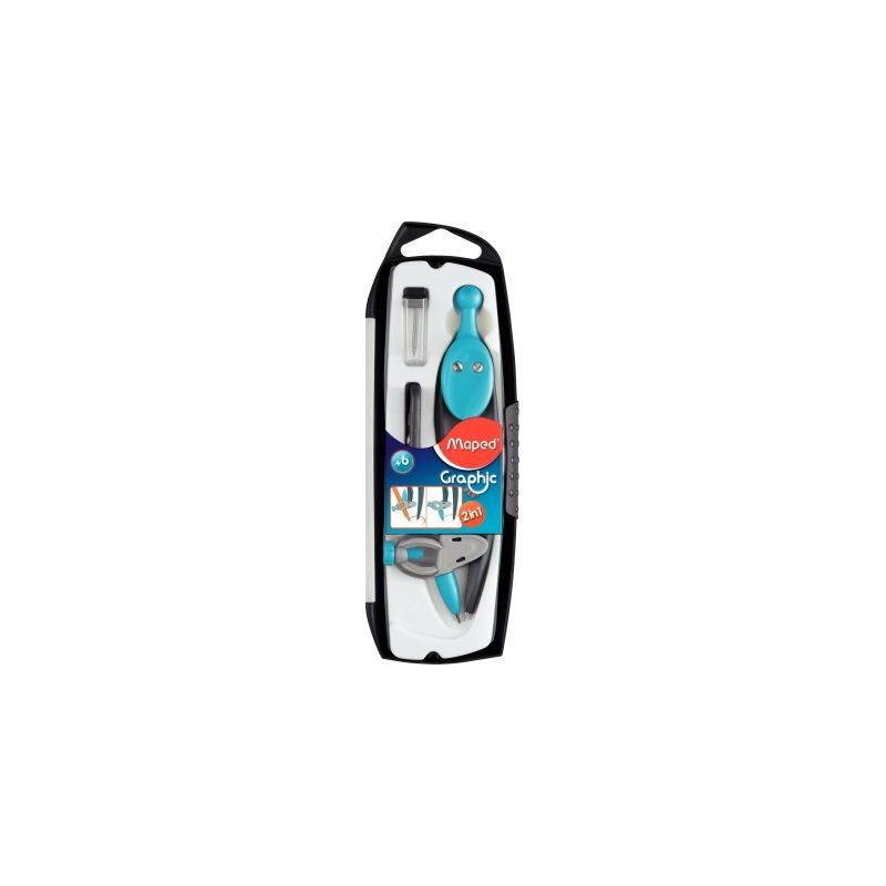 Achetez Coffret compas GRAPHIC 3 pièces 519143 MAPED pas cher sur Ma Rentrée Scolaire