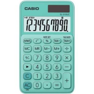 Achetez Machine à calculer de poche Casio 10 chiffres SL-310UC vert clair SL-310YC-LG CASIO pas che..