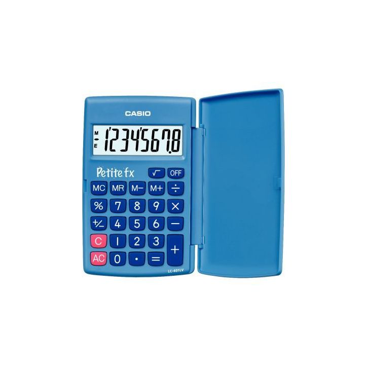 Calculatrice de poche CASIO 8 chiffres PETITE FX BLEU LC-401LV-BU-W-A-EP CASIO