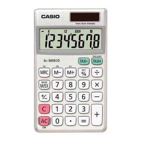 Achetez Machine a calculer 8 chiffres Casio SL-305ECO SL-305ECO-W-EP CASIO pas cher sur Ma Rentrée ..
