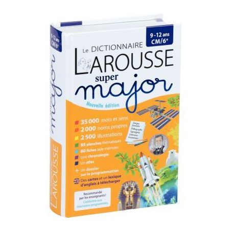 Achetez Dictionnaire super major, CM1 à la 6ème 9782036019454 LAROUSSE pas cher sur Ma Rentrée ..