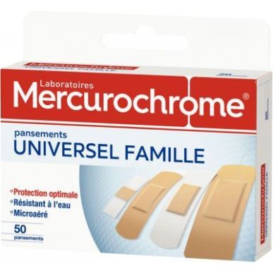 Achetez Boite de 50 pansements famille 50140 MERCUROCHROME pas cher sur Ma Rentrée Scolaire