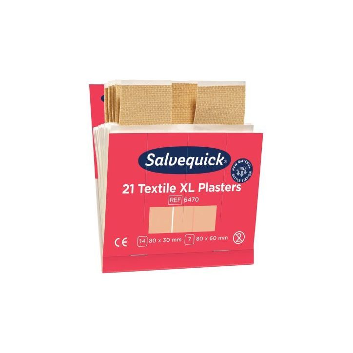 Boite de 6x21 maxi pansements textiles 6470 CEDERROTH ORKLA