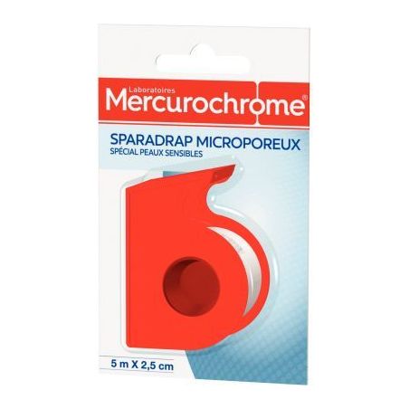 Achetez Sparadrap microporeux 5mx2,5cm 050420 MERCUROCHROME pas cher sur Ma Rentrée Scolaire