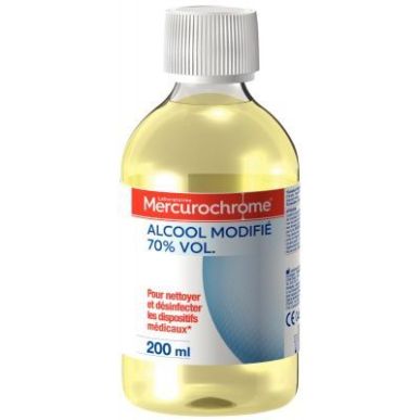 Achetez Alcool modifié 70% 200ml 50330 MERCUROCHROME pas cher sur Ma Rentrée Scolaire