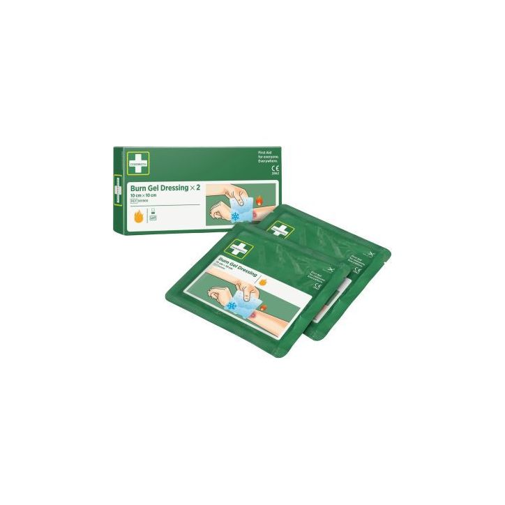 Boîte de 2 compresses pour brûlure 901900 CEDERROTH ORKLA